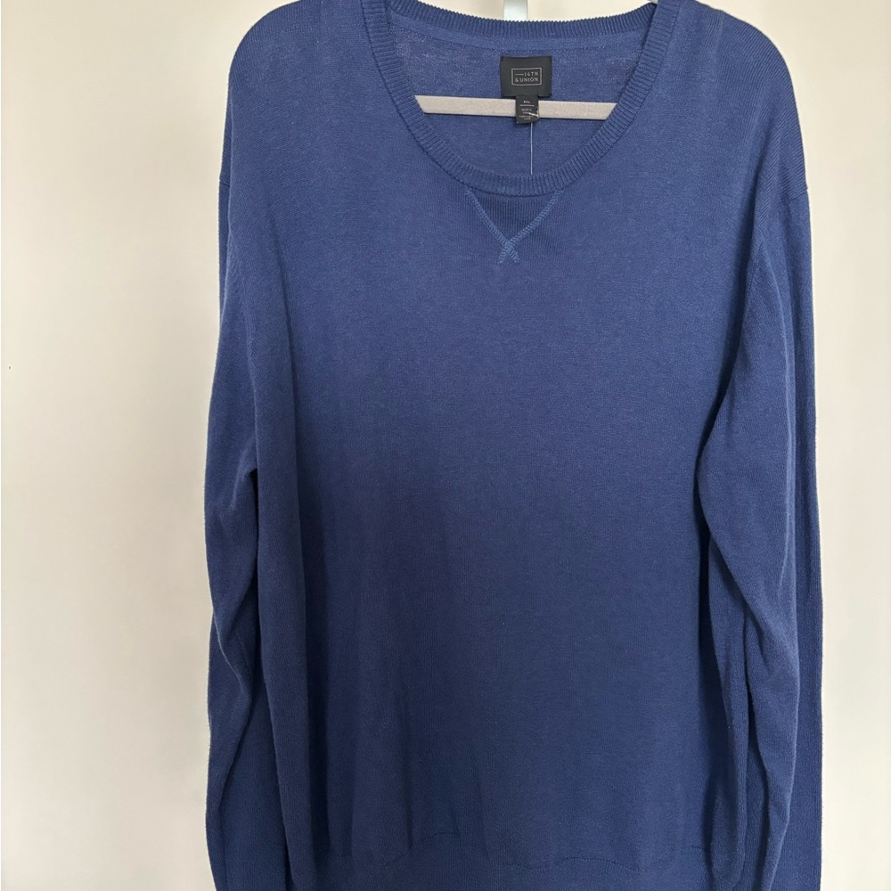 14th & Union Blue Crew Neck Sweater